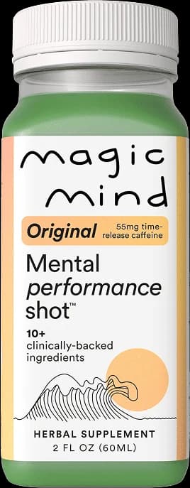 Magic Mind Original mental performance shot, 2 fl oz bottle, official product image