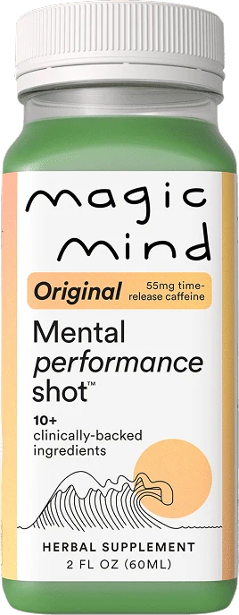 Official Magic Mind Original mental performance shot, 2 fl oz bottle, from the brand's product page