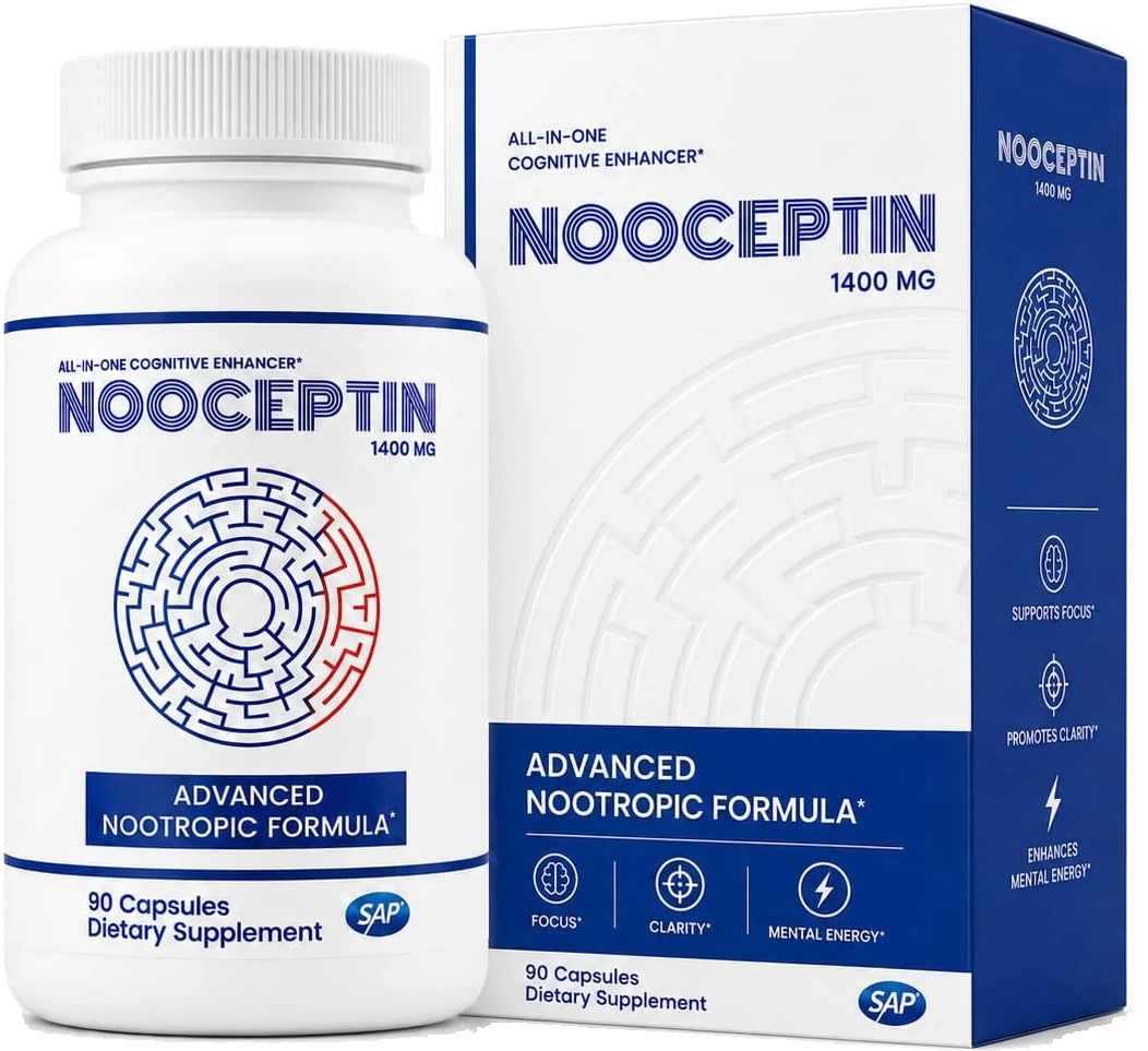 Official Nooceptin bottle and box, from the brand's own Amazon store