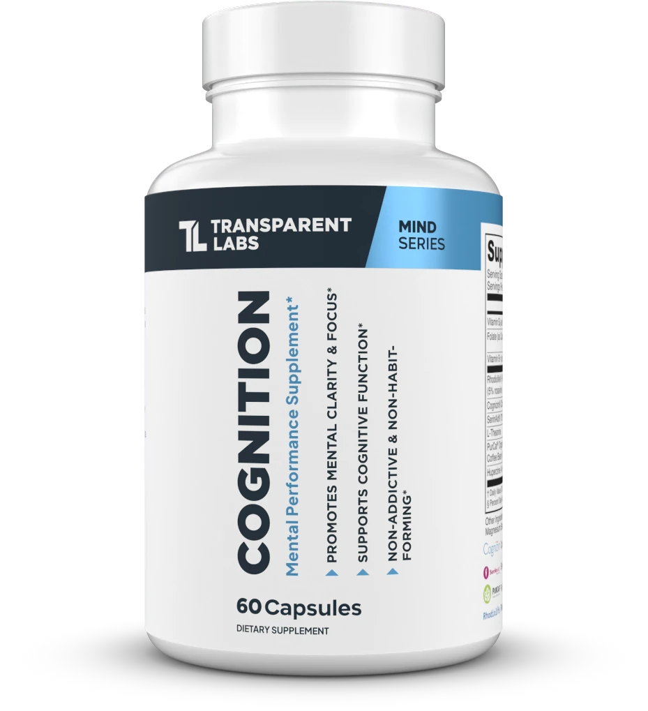 Transparent Labs Cognition bottle, official product image